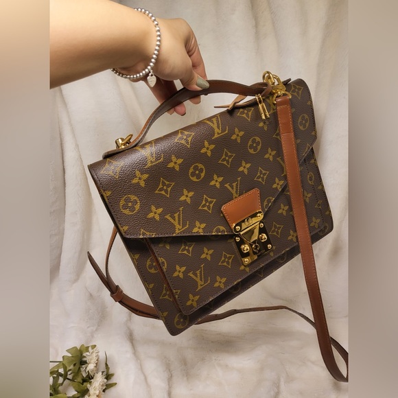 Authentic pre-owned Louis Vuitton Monceau crossbody shoulder bag - Picture 12 of 16